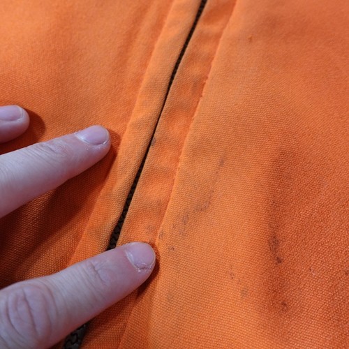Vintage Woolrich Daunenjacke Herren Medium Blaze Orange Jagd 60er 60s Mantel - Bild 8 von 21