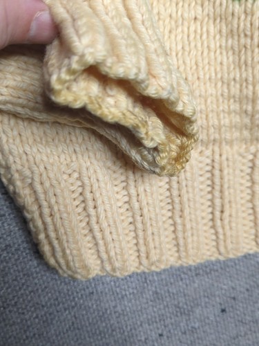Vintage COWICHAN Sweater Jacket Wool Hand Knit Golf Size L-XL Cardigan CLYDE SEE - Picture 22 of 23