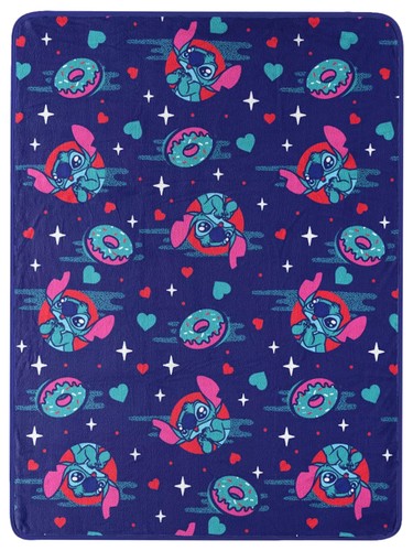 Lilo & Stitch Donuts Microplush Throw Blanket - Super Plush 46 inch x 60 inch - Bild 2 von 3