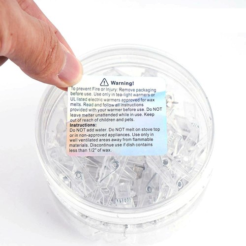 Safety Container Stickers Candle Making Supplies Wax Melt Warning Labels - Picture 12 of 12