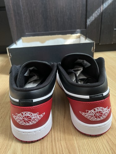 Men’s Air Jordan 1 Low 'Bred Toe' | Gym Red/White/Black | UK 12 | RRP £120 - Picture 7 of 14
