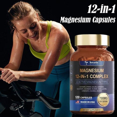 Magnesium 12 in 1 Dietary Supplement Capsule Releases StressNEW# - Picture 7 of 12