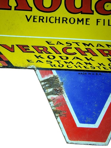 Vintage Porzellan Kodak Entwicklung Werbeschild Original 17"x17" - Bild 5 von 9