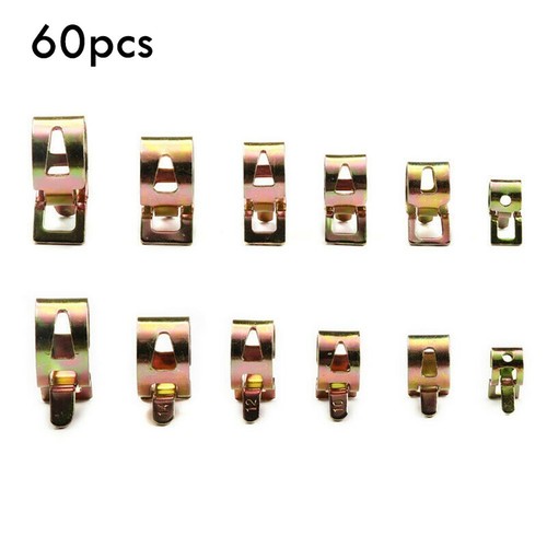 Spring Clip 60Pcs Waterproof Air Clamp Fastener Fuel Line Oil Set Tube - Picture 2 of 12