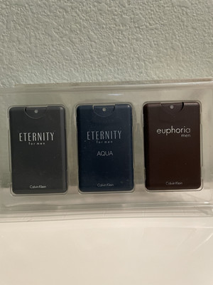 Calvin Klein Eternity, Eternity Aqua & Euphoria Travel Spray For Men, 0.67 FL OZ