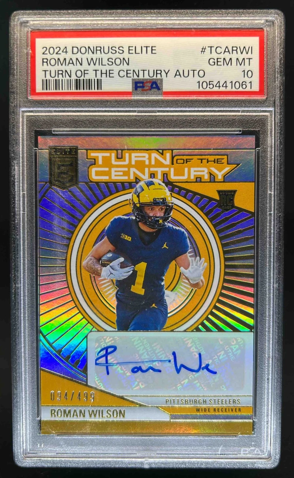 Roman Wilson Panini Donruss Elite Turn of the Century Autographs #TCARWI Base