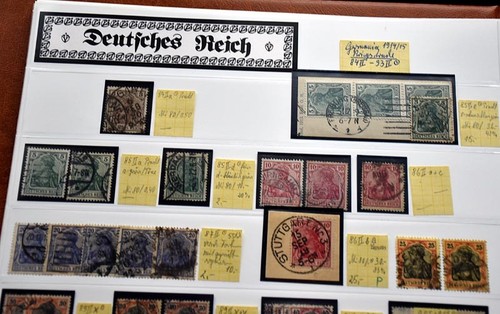 REICH ALEMÁN 1872/23 Buena colección con una pieza EXCELENTE escudos pectorales Alto valor - Imagen 20 de 24