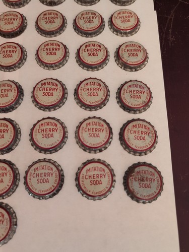 Vintage Kirschimitat Soda Flaschenverschlüsse Korken Rückseite Menge 115 Ist-Zustand Handwerk Bingo - Bild 13 von 24