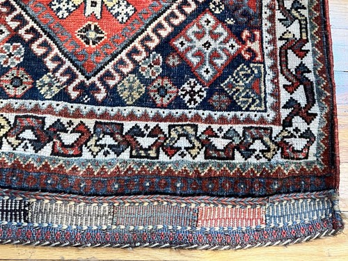 Vintage Qashqu'i Tribe Rich Colors Bag Face Rug - Bild 8 von 11