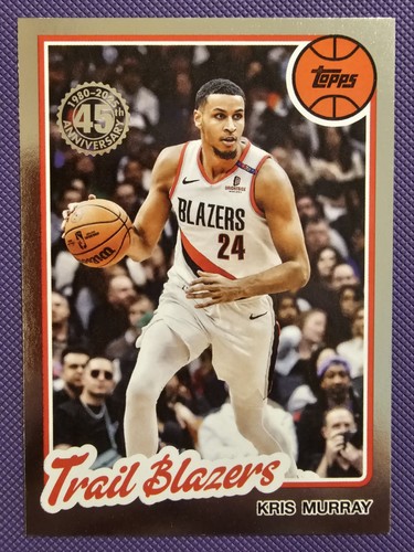 Trail Blazers Kris Murray de baloncesto #80BK-11 2025-26 Topps 1980-81 Topps - Imagen 1 de 2
