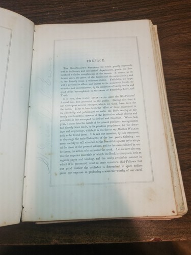 The Odd Fellows Offering For 1849 New York Edward Walker Vintage Hardcover - Bild 7 von 7