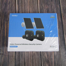 OPEN BOX AOSU 2-Pack SolarCam SE System Add-on Cameras, Requires Homebase