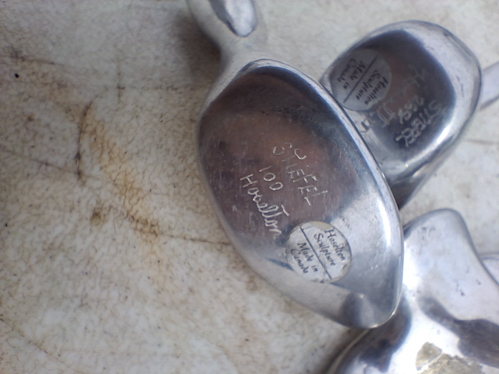 3 Stiefel Hoselton Canada Goose Art Aluminum Sculpture Figurine Signed MCM VTG thumbnail 6