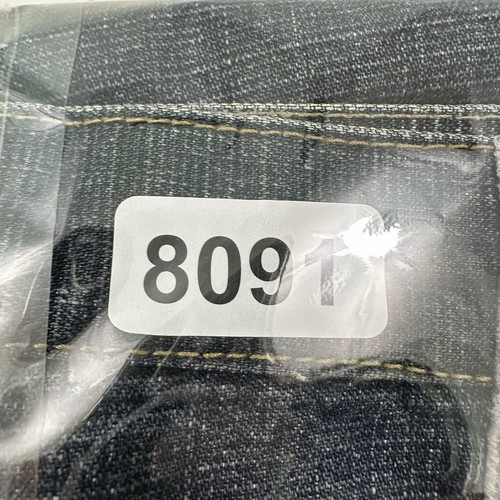 VTG Y2K Drill Jeans Men Actual 37x34 Baggy Dark Wash Wide Leg High Rise Pants - Picture 14 of 14