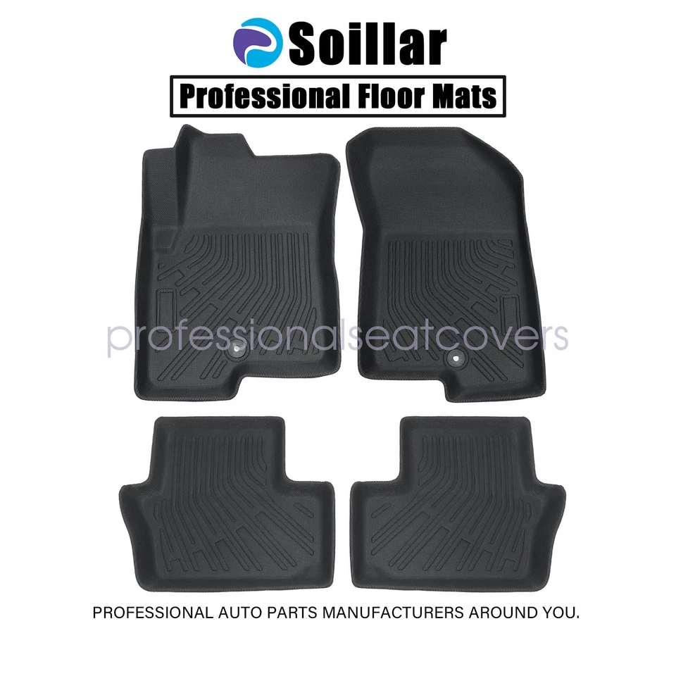 Car TPE Floor Mats Liners Set For 2007-2017 Jeep Compass Patriot Dodge Caliber - Image 2 of 4