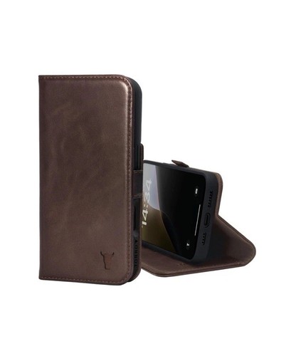 TORRO Leather Case Compatible with iPhone 16 Pro Max Dark Brown