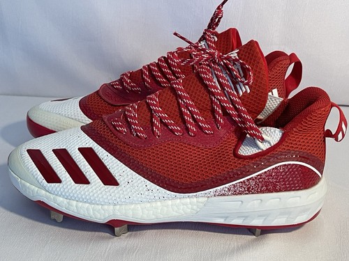 Nuove tacchetti da baseball Adidas Icon V da uomo in metallo taglia 11,5 rosso bianco 753001 - Foto 5 di 12