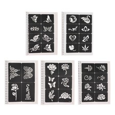 97pcs Glitter Stencils, 10 Sheets Temporary Airbrush Templates Set, Boys and ...
