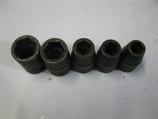 Snap On 1/2" Drive 6 Point Metric Impact 5pc Socket Set 10 11 12 16 18 mm