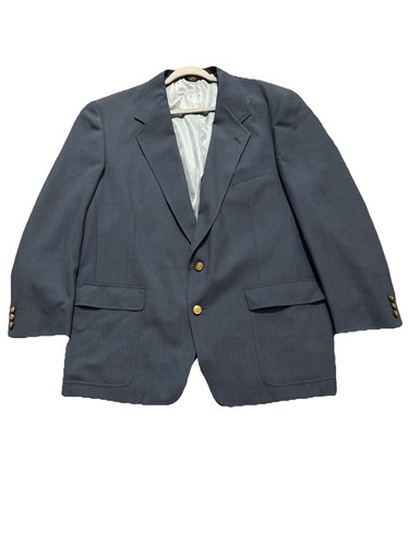 Jack Nicklaus Men Blue Tournament Series Notch 2-Button  Sport Coat Sz 46R USA - Picture 1 of 8