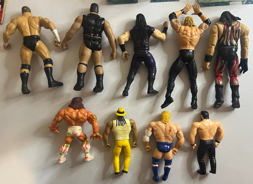 WWE WWF Wrestling Action Figure Magazine Photo Vintage Lot - Picture 6 of 6