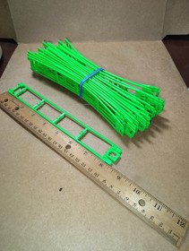 24 K'NEX GreenRoller Coaster Track Pieces 8" Straight Micro Part KNEX