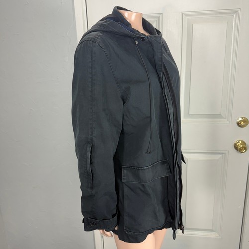 Armani Collezioni Women's Jacket 8 Full zip Hooded Coat Zip I4-29 - Picture 6 of 9