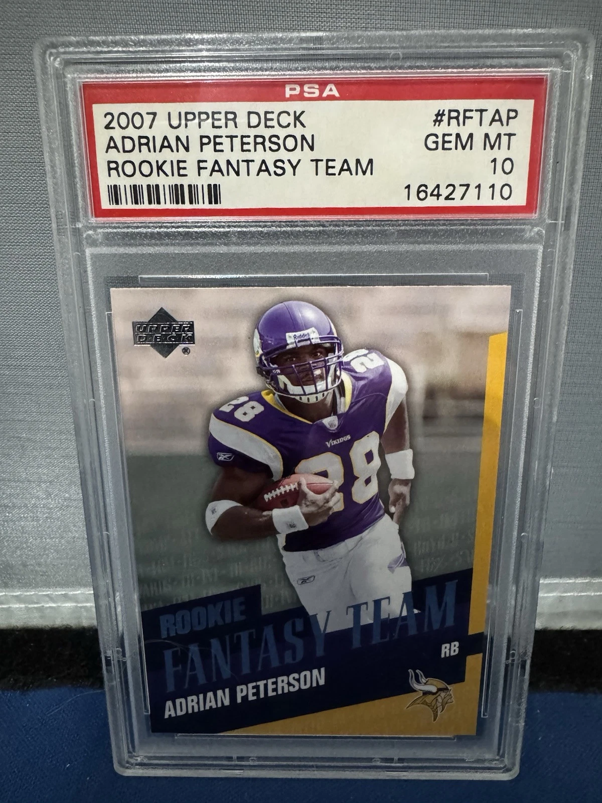 Adrian Peterson Upper Deck Rookie Fantasy Team #RFTAP Base