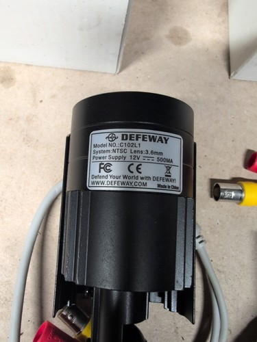 2 Defeway C102L1 Wired Camera For NTSC System NOS - Picture 2 of 5