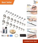 Fishing Rod Repair Kit All-in-One Guides Epoxy Glue Thread Tape for Spinning .