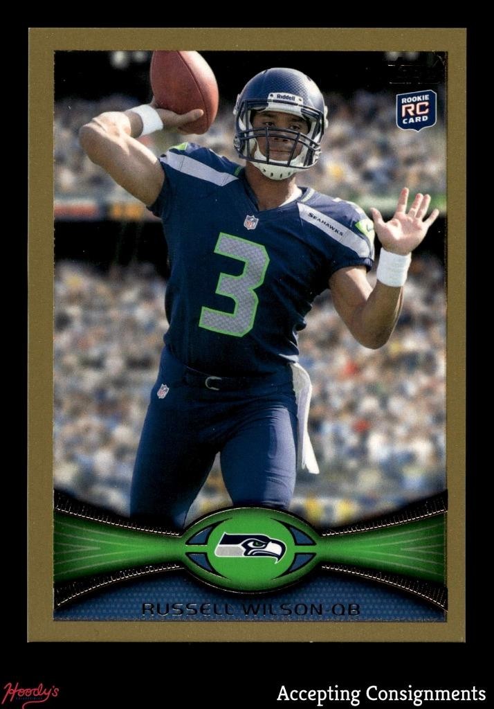 2012 Topps Gold #165 Russell Wilson RC Rookie 1018/2012 SEAHAWKS