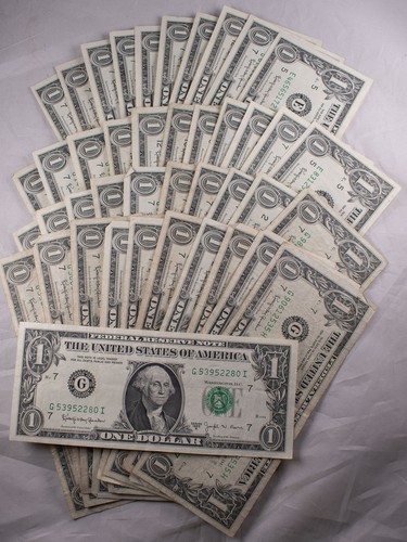1963 $1 Federal Reserve Barr Notes Lot of 42  - Picture 1 of 5