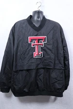 Franchise Club Men 3XL College Texas Tech Big Logo Windbreaker V-Neck Jacket NWT