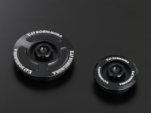 YOSHIMURA JAPAN BLACK ENGINE PLUG SET SUZUKI GSXS1000F 2015-2020 - Picture 1 of 2