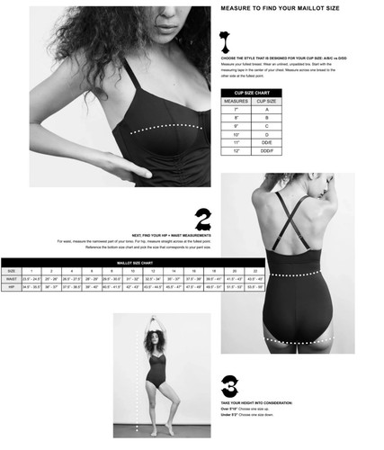 Costume da bagno Malia Mills pezzo unico Maillot nero scollo a V schiena bassa spalline regolabili taglia 2 - Foto 9 di 9