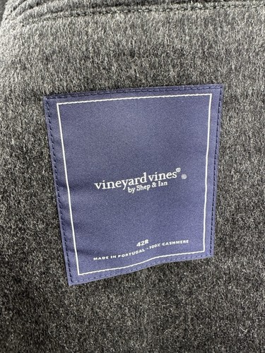 Blazer Vineyard Vines 100 % cachemir Greenwich en gris talla 42R - Imagen 6 de 12