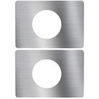 4 Stcs Türlochbedeckungsplatte Edelstahl -Tür Trefferplatte Deckschraube