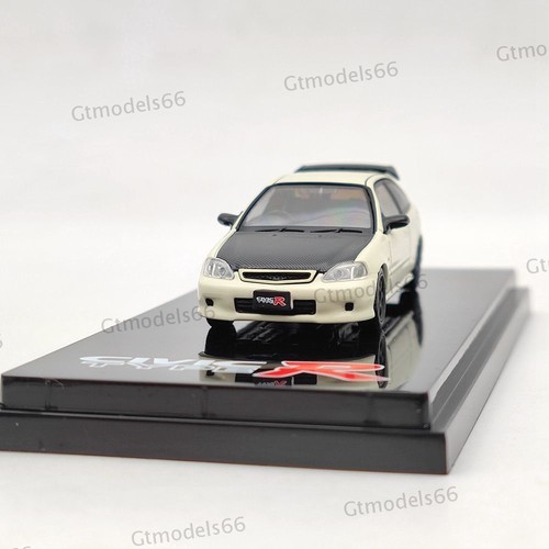 1/64 Hobby Japan Civic TYPE R (EK9) With Engine Display Model White HJ642016EW - Picture 4 of 10