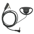 Mic Hidden D-Shape Earpiece Headset PTT For YAESU Vertex VX-1R 5R VX-110 VX298 A