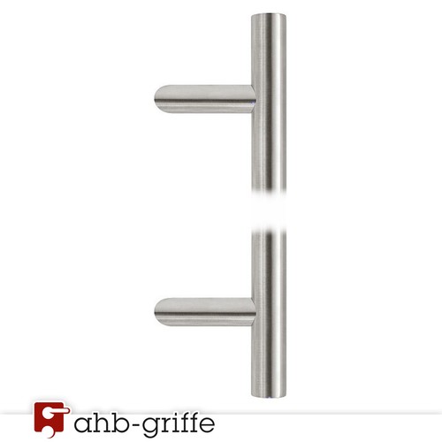 Haustürgriff-Stangengriff-Set Edelstahl matt 300 mm L-Form Schutzrosettenpaar - Bild 2 von 12