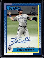 2025 Topps Update Tyler Gentry 1990 Auto Autograph RC Rookie #90B2-TGE Royals
