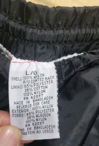 Vintage Minnesota Golden Golphers Windbreaker gefütterte Hose Herren Large schwarz  - Bild 4 von 9