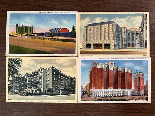Lot of 28 Illinois IL Linen Postcards ~ Posted & Unposted - Picture 10 of 17
