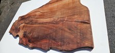 Old Growth Redwood root live edge slab w/light burned edges.