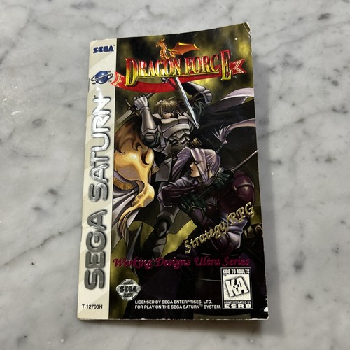 Dragon Force Sega Saturn Game Book Only