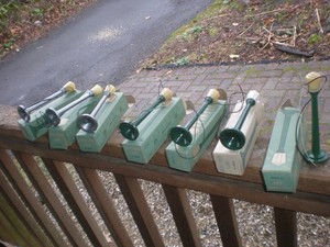 Vintage Lot 7 Boulevard Street Lights Poles O Gauge -Train Platform Lionel