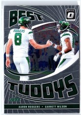 2024 Donruss Optic #18 Aaron Rodgers / Garrett Wilson Best Tuddys