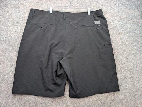 Pantalones Cortos Volcom Para Hombre 42 Negro Estático Surf N' Césped Híbrido Elastizado Patinador Aire Libre - Imagen 15 de 15
