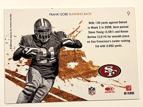 LOTE (14) Frank Gore. 2006-2012. Insertos y base. 49ers, Jets, Colts y Bills RB - Imagen 24 de 24