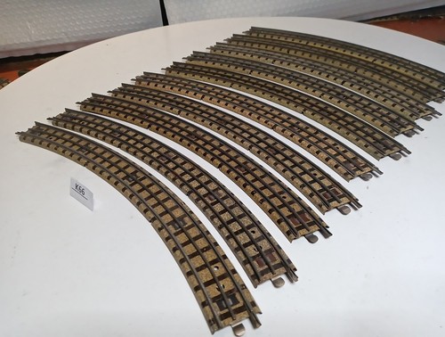 Hornby Dublo 3 Rail STANDARD CURVE Rails x TEN."Small Contacts. My Ref. (K66) - Picture 12 of 12
